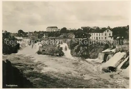 AK / Ansichtskarte Trollhaettan Wasserfaelle Trollhaettan