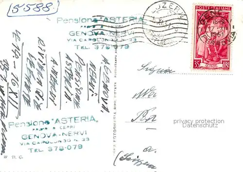 AK / Ansichtskarte Nervi Passeggiata a mare Nervi