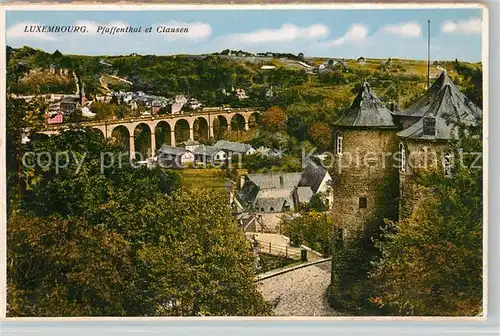 AK / Ansichtskarte Luxembourg_Luxemburg Pfaffenthal et Clausen Luxembourg Luxemburg
