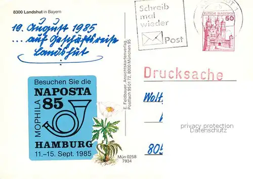 AK / Ansichtskarte Landshut_Isar Burg Trausnitz Stadtpfarrkirche St. Martin  Landshut Isar