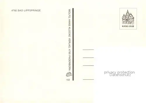 AK / Ansichtskarte Bad_Lippspringe Schaefer Denkmal Kurhaus Kurhotel Bad_Lippspringe