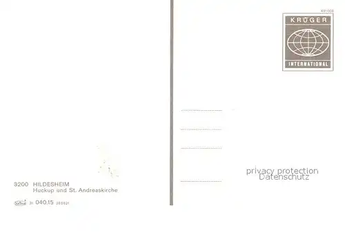 AK / Ansichtskarte Hildesheim Huckup St. Snderaskirche Hildesheim
