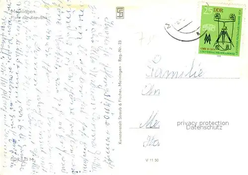 AK / Ansichtskarte Meiningen_Thueringen Platz der Republik Meiningen Thueringen