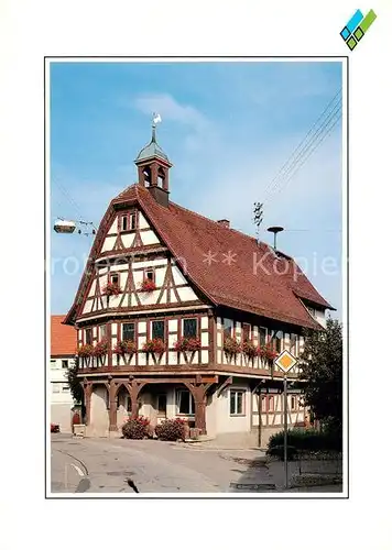 AK / Ansichtskarte Beuren_Nuertingen Rathaus Ortsmitte  Beuren Nuertingen