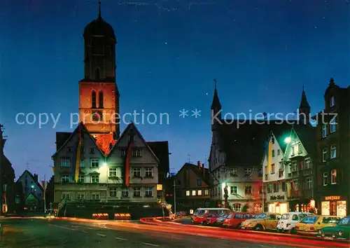 AK / Ansichtskarte Biberach_Riss Marktplatz Biberach Riss