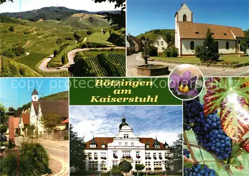 AK / Ansichtskarte Boetzingen Panorama Kirche Dorfstrasse Schloss Boetzingen