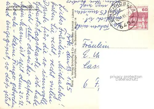 AK / Ansichtskarte Bruchkoebel Altes Rathaus und Kirche Bruchkoebel