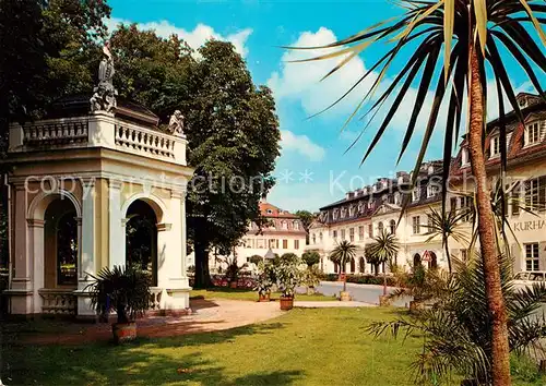 AK / Ansichtskarte Wilhelmsbad Kurhaus mit Brunnen Wilhelmsbad