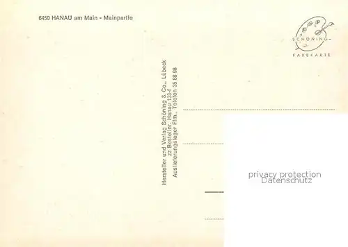 AK / Ansichtskarte Hanau_Main Kirche Mainpartie Hanau_Main