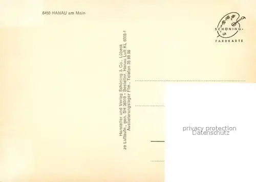 AK / Ansichtskarte Hanau_Main Fliegeraufnahme Hanau_Main