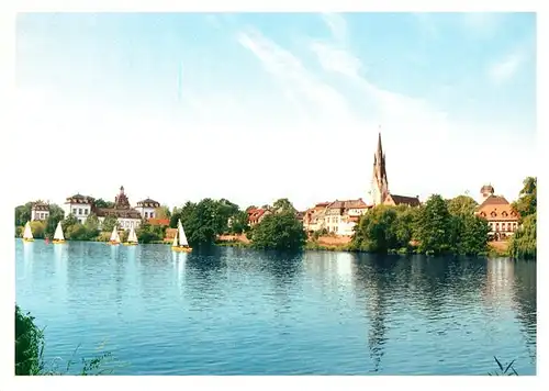 AK / Ansichtskarte Hanau_Main Schloss Philippsruhe Friedenskirche Mainpartie Hanau_Main
