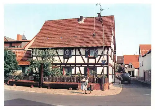 AK / Ansichtskarte Mittelbuchen AlteRathausstrasse Viehtraenke Mittelbuchen