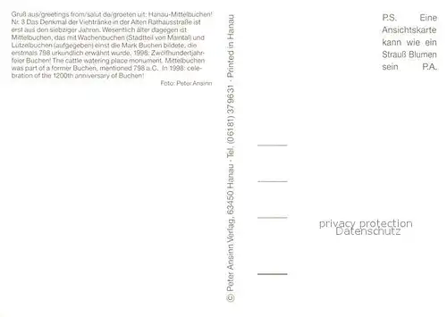 AK / Ansichtskarte Mittelbuchen AlteRathausstrasse Viehtraenke Mittelbuchen