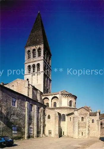 AK / Ansichtskarte Tournus Eglise Saint Philibert Clocher du transept et abside Tournus