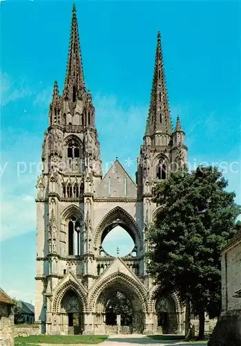 AK / Ansichtskarte Soissons_Aisne Abbaye de Saint Jean des Vignes Le Portail Soissons Aisne