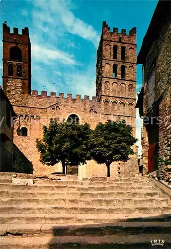 AK / Ansichtskarte Elne La Cathedrale Sainte Eulalie La facade Elne