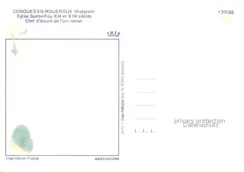 AK / Ansichtskarte Conques_en_Rouergue_Pyrenees_Region Eglise Sainte Fox Conques_en