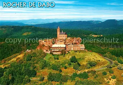 AK / Ansichtskarte Vosges_Vogesen_Region Rocher de Dabo et la chapelle de Saint Leon Vue aerienne Vosges_Vogesen_Region