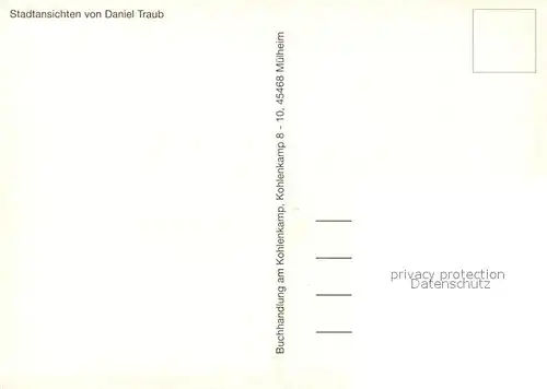 AK / Ansichtskarte Muelheim_Ruhr Stadtansichten Zeichnung Muelheim Ruhr