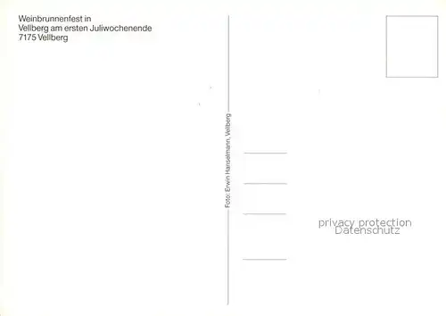 AK / Ansichtskarte Vellberg Weinbrunnenfest bei Nacht Vellberg