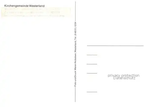 AK / Ansichtskarte Westerland_Sylt Kirche Westerland_Sylt