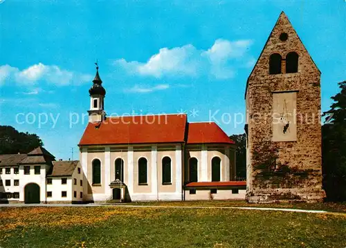 AK / Ansichtskarte Wessobrunn Kath Pfarrkirche St Johann Baptist Wessobrunn