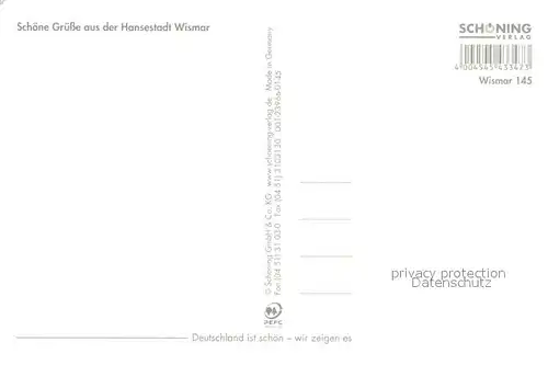 AK / Ansichtskarte Wismar_Mecklenburg Fliegeraufnahme Kapelle Hafenpartie Nussknacker Wismar_Mecklenburg