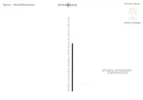 AK / Ansichtskarte Speyer_Rhein Maximilianstrasse Speyer Rhein