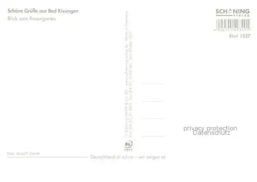 AK / Ansichtskarte Bad_Kissingen Rosengarten Wasserspiele Bad_Kissingen