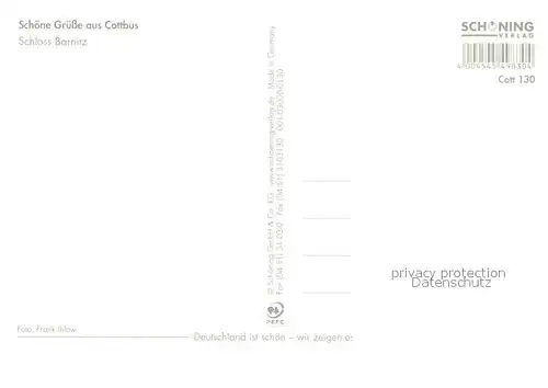 AK / Ansichtskarte Cottbus Schloss Branitz Cottbus