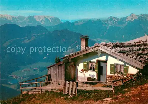 AK / Ansichtskarte Hochgernhaus Hochgern Kaisergebirge Geigelstein Hochgernhaus