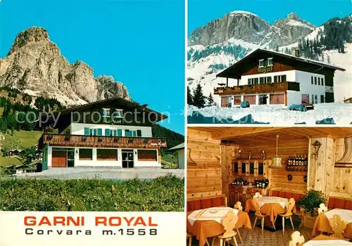 AK / Ansichtskarte Corvara_Pustertal_Suedtirol Garni Royal Winter Corvara_Pustertal