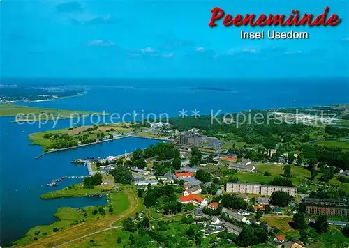 AK / Ansichtskarte Peenemuende Fliegeraufnahme Peenemuende