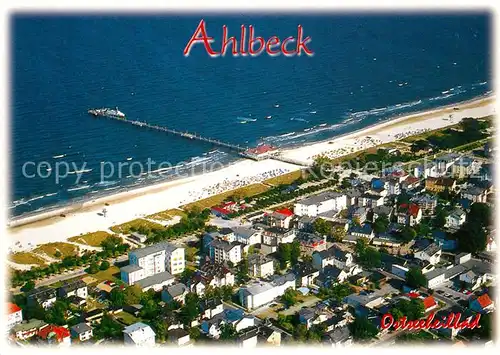 AK / Ansichtskarte Ahlbeck_Ostseebad Fliegeraufnahme Ahlbeck_Ostseebad