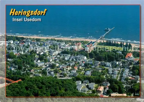 AK / Ansichtskarte Heringsdorf_Ostseebad_Usedom Fliegeraufnahme Heringsdorf_Ostseebad