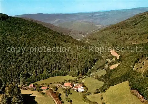 AK / Ansichtskarte Waldkatzenbach Muehle im oberen Hoellgrund Fliegeraufnahme Waldkatzenbach