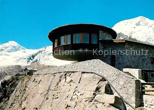 AK / Ansichtskarte Saas Fee Bergsteigerheim Restaurant Laengfluh Allalinhorn Alphubel Saas Fee