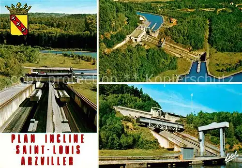 AK / Ansichtskarte Saint_Louis_Arzviller Canal de la Marne Fliegeraufnahme Saint_Louis_Arzviller