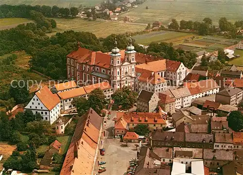 AK / Ansichtskarte Waldsassen Cistercienserinnen Abtei Fliegeraufnahme Waldsassen