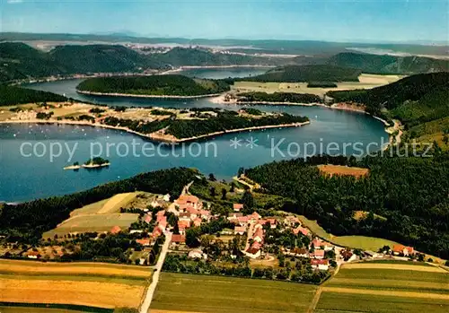 AK / Ansichtskarte Edertalsperre Fliegeraufnahme Edertalsperre