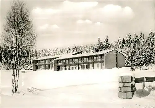 AK / Ansichtskarte Weissenstadt Schullandheim im Winter Weissenstadt