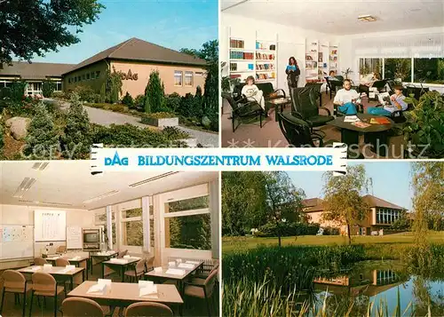 AK / Ansichtskarte Walsrode_Lueneburger_Heide DAG Bildungszentrum Seminarraum Leseraum Teich Walsrode_Lueneburger_Heide