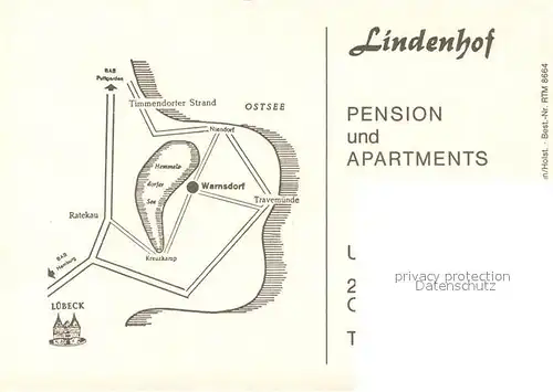 AK / Ansichtskarte Warnsdorf_Holstein Pension Lindenhof Garten Kinderspielplatz Partie am See Warnsdorf_Holstein