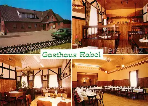 AK / Ansichtskarte Rabel Gasthaus Rabel Restaurant Festsaal Rabel