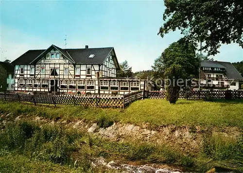 AK / Ansichtskarte Neuhaus_Solling Hotel Brauner Hirsch Gaestehaus Neuhaus Solling
