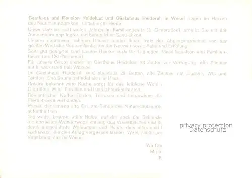 AK / Ansichtskarte Undeloh Gasthaus Pension Heidelust Kaminzimmer Naturschutzpark Lueneburger Heide Undeloh
