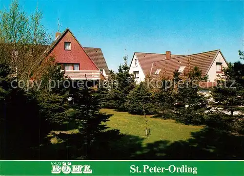 AK / Ansichtskarte St_Peter Ording Gaestehaus Pension Haus Boehl Garten St_Peter Ording