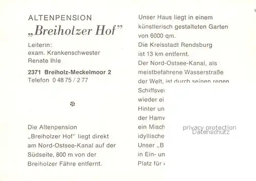 AK / Ansichtskarte Breiholz Altenpension Breiholzer Hof Minigolf Breiholz