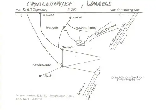 AK / Ansichtskarte Wangels Charlottenhof Landkarte Wangels