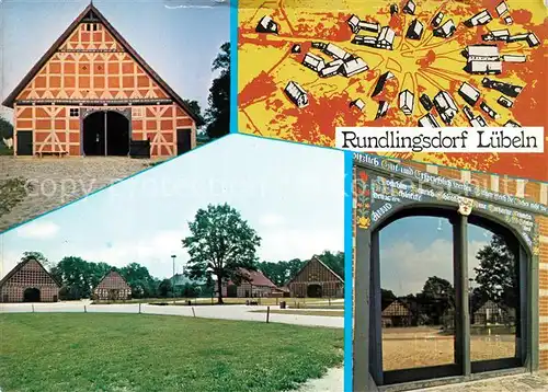 AK / Ansichtskarte Luechow Dannenberg Rundlingsdorf Alte Bauernhoefe Vierstaenderhaeuser Bruchwald Luechow Dannenberg